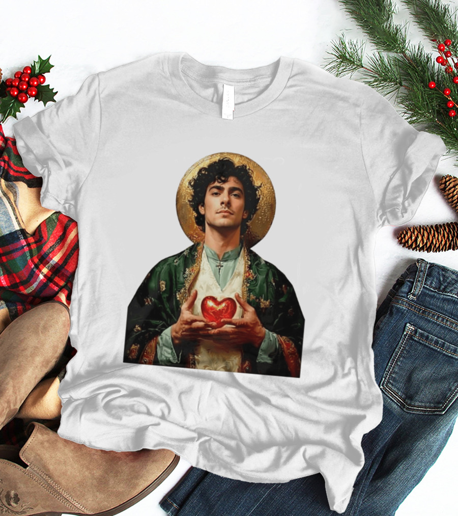 Luigi Mangione Patron Saint Holding Sacred Heart For Health Care Justice T-Shirt