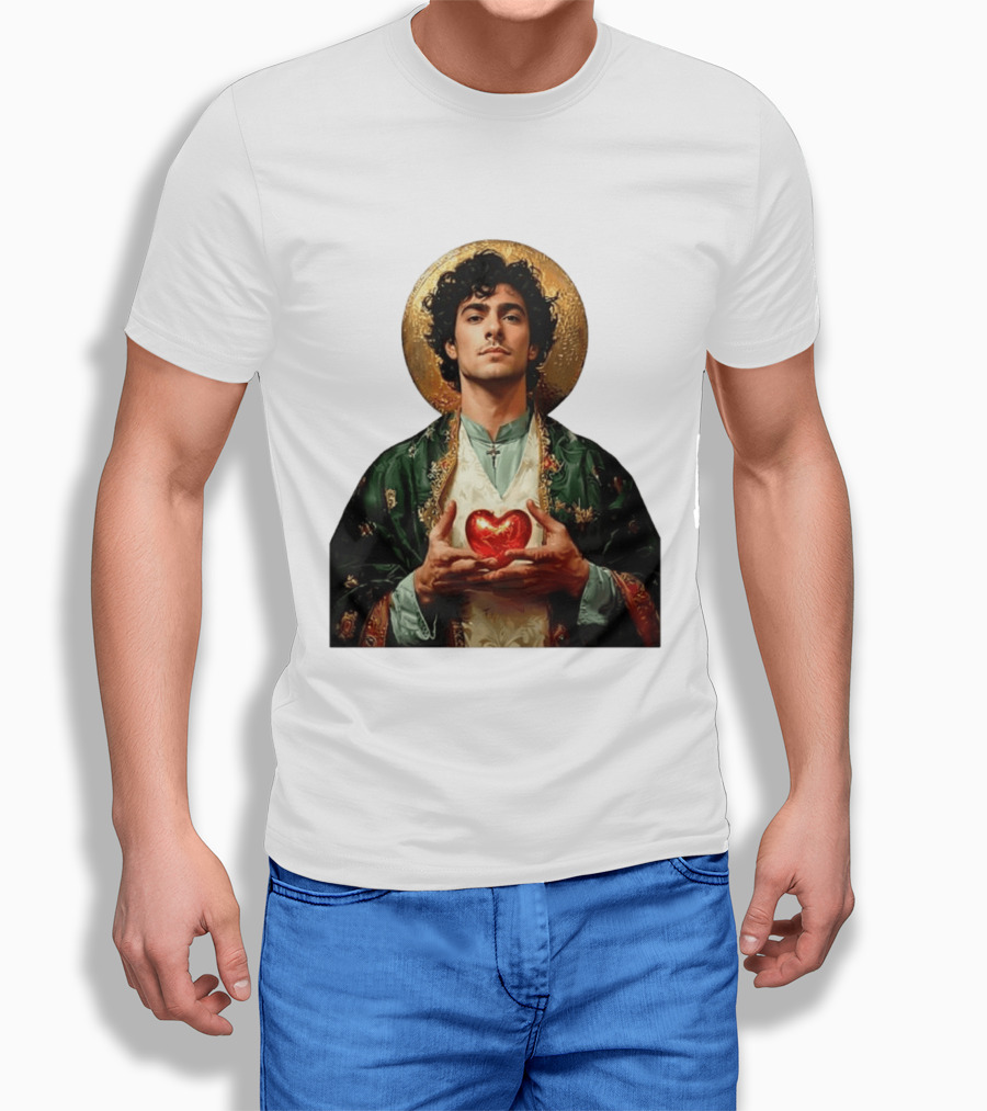 Luigi Mangione Patron Saint Holding Sacred Heart For Health Care Justice T-Shirt