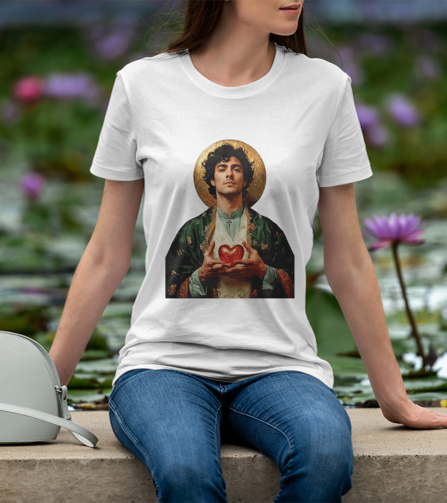 Luigi Mangione Patron Saint Holding Sacred Heart For Health Care Justice T-Shirt