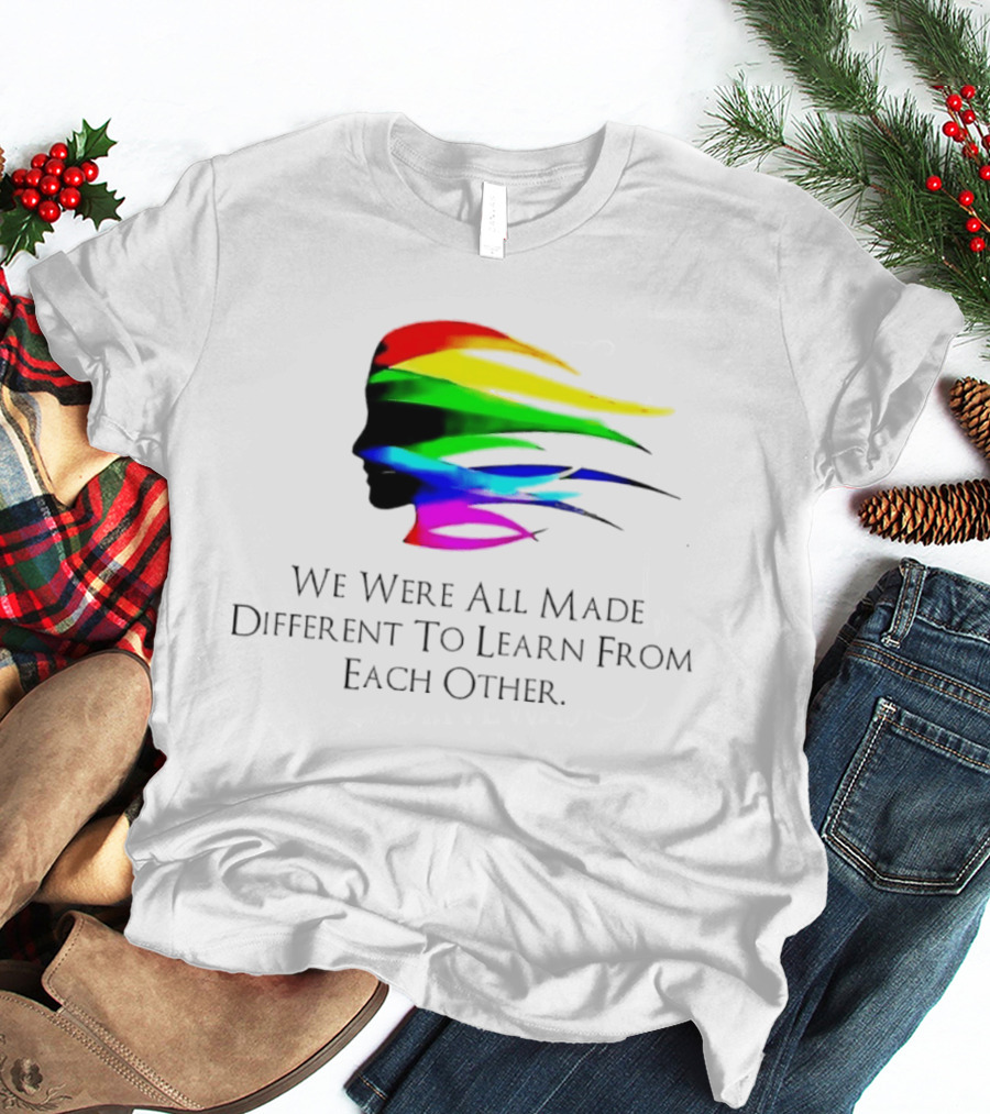 We Were All Made Different To Learn From Each Other Rainbow T-Shirt