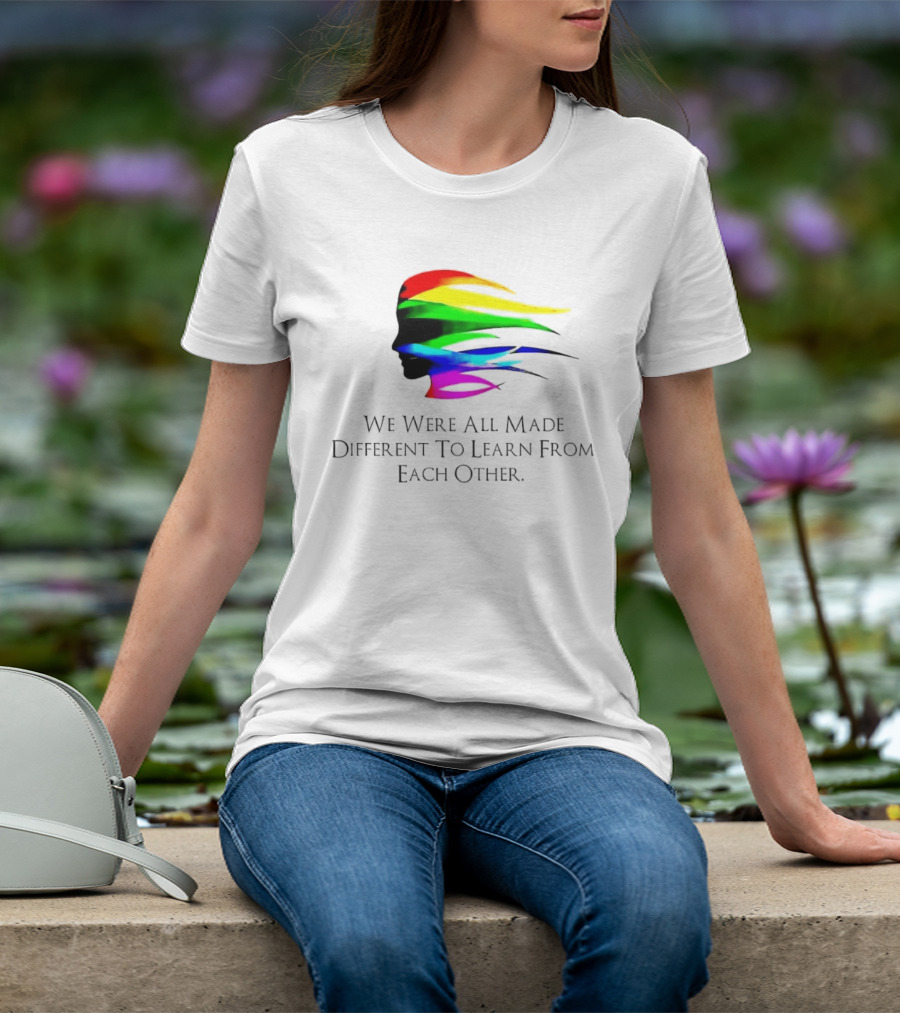 We Were All Made Different To Learn From Each Other Rainbow T-Shirt