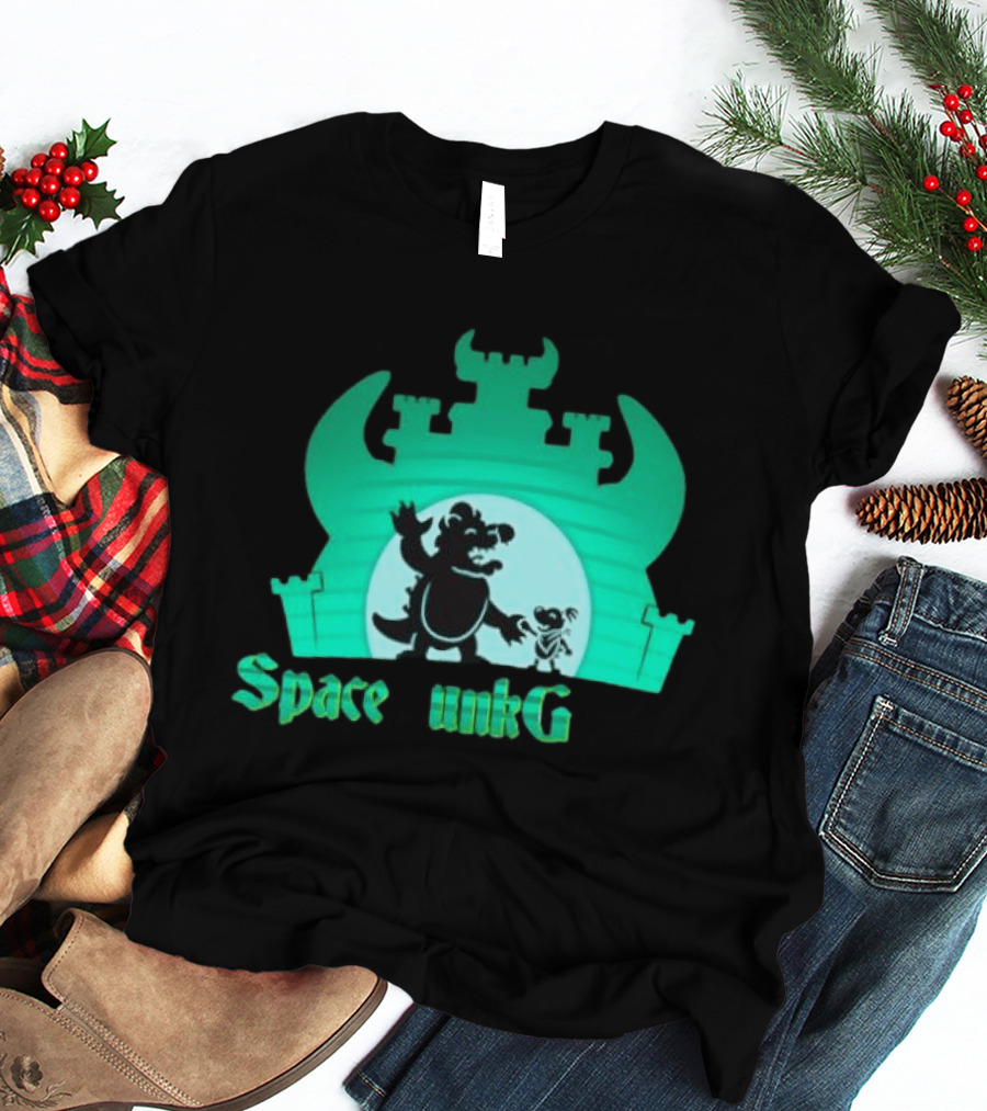 Bowser And Bowser Jr Super Mario Space Junk Galaxy Castle T-Shirt