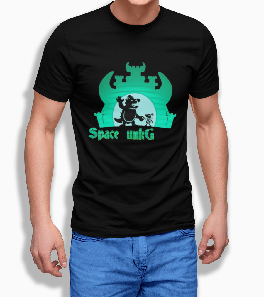 Bowser And Bowser Jr Super Mario Space Junk Galaxy Castle T-Shirt