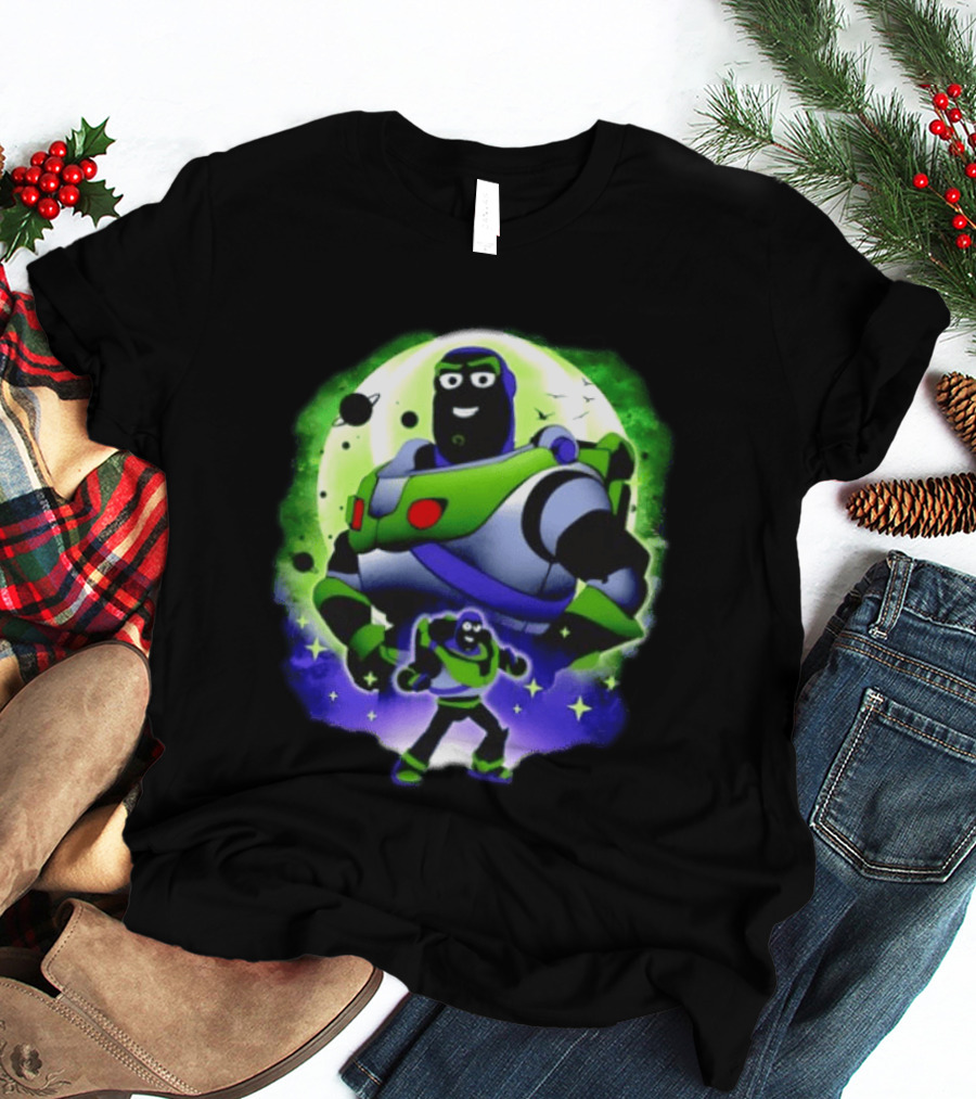 Buzz Lightyear Space Ranger Moon Planetary System Toy Story Galaxy T-Shirt