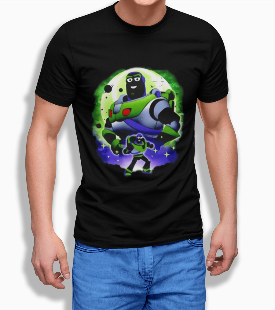 Buzz Lightyear Space Ranger Moon Planetary System Toy Story Galaxy T-Shirt