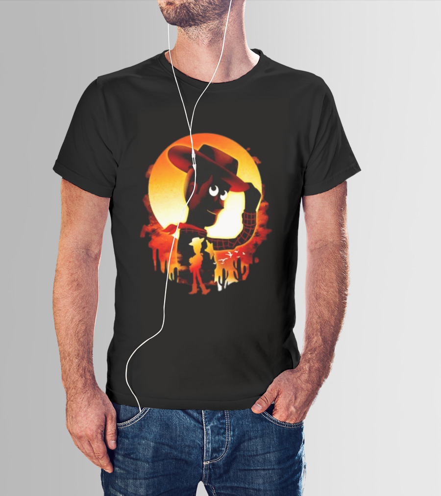 Sheriff Woody Pixar Toy Story Sunset Cowboy T-Shirt