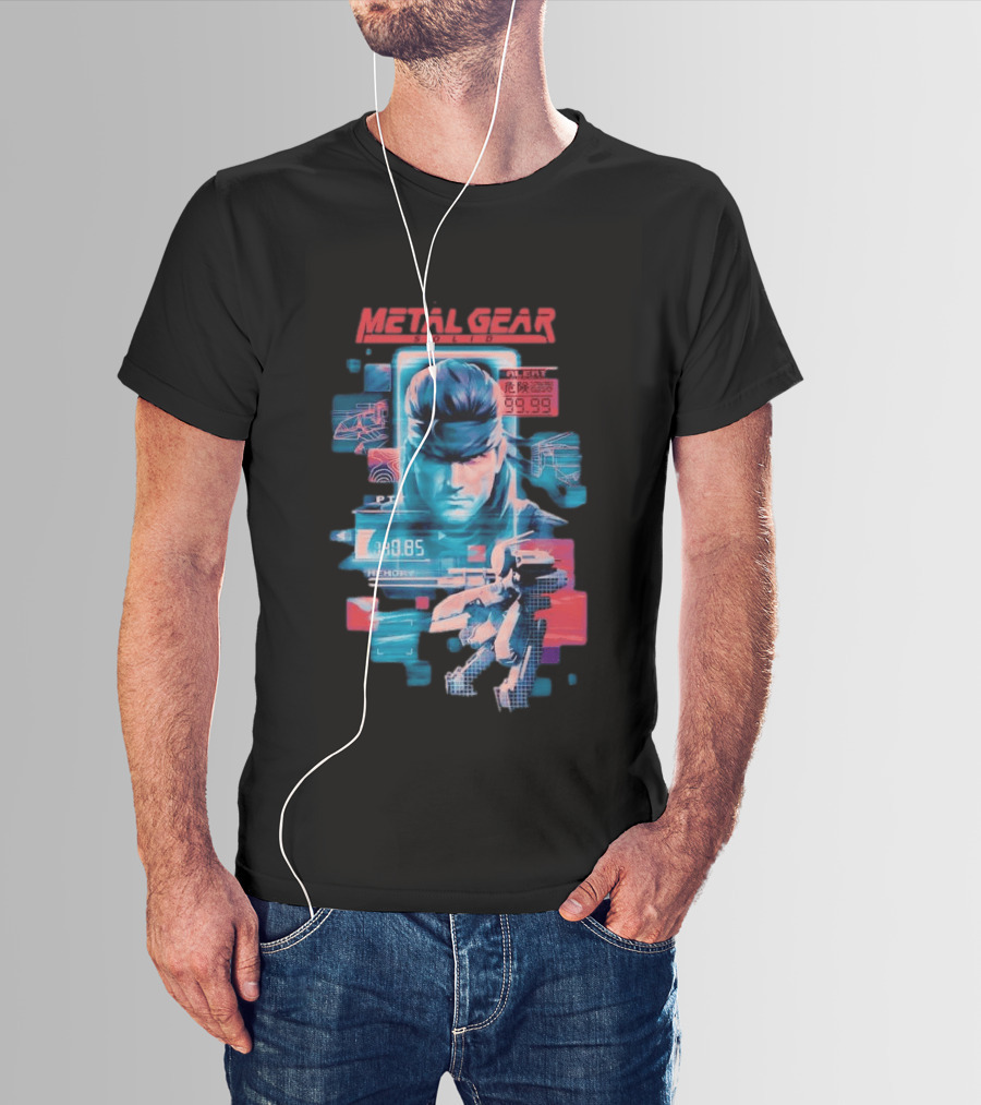 Metal Gear Solid Snake Tactical Espionage Action Alert 99.99 PTT Memory 89.85 T-Shirt