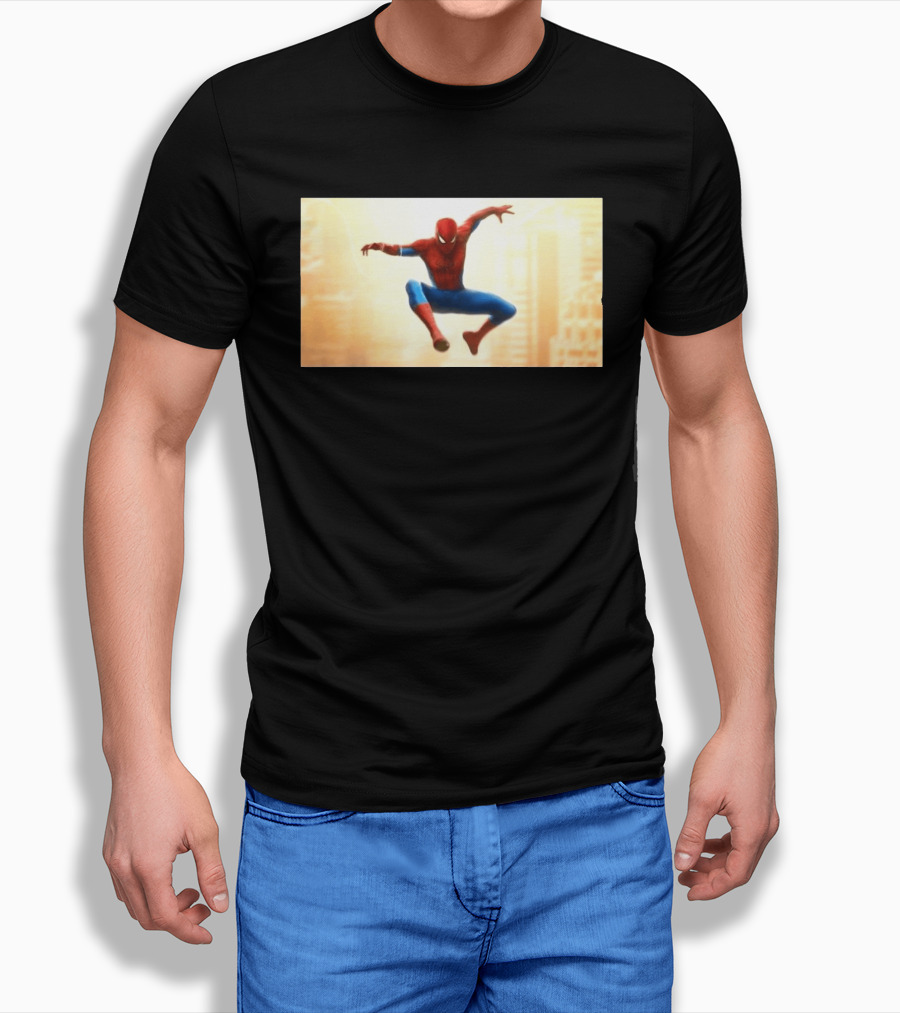 Spider Man Brand New Day July 2026 Jumping Action Pose Classic Suit T-Shirt