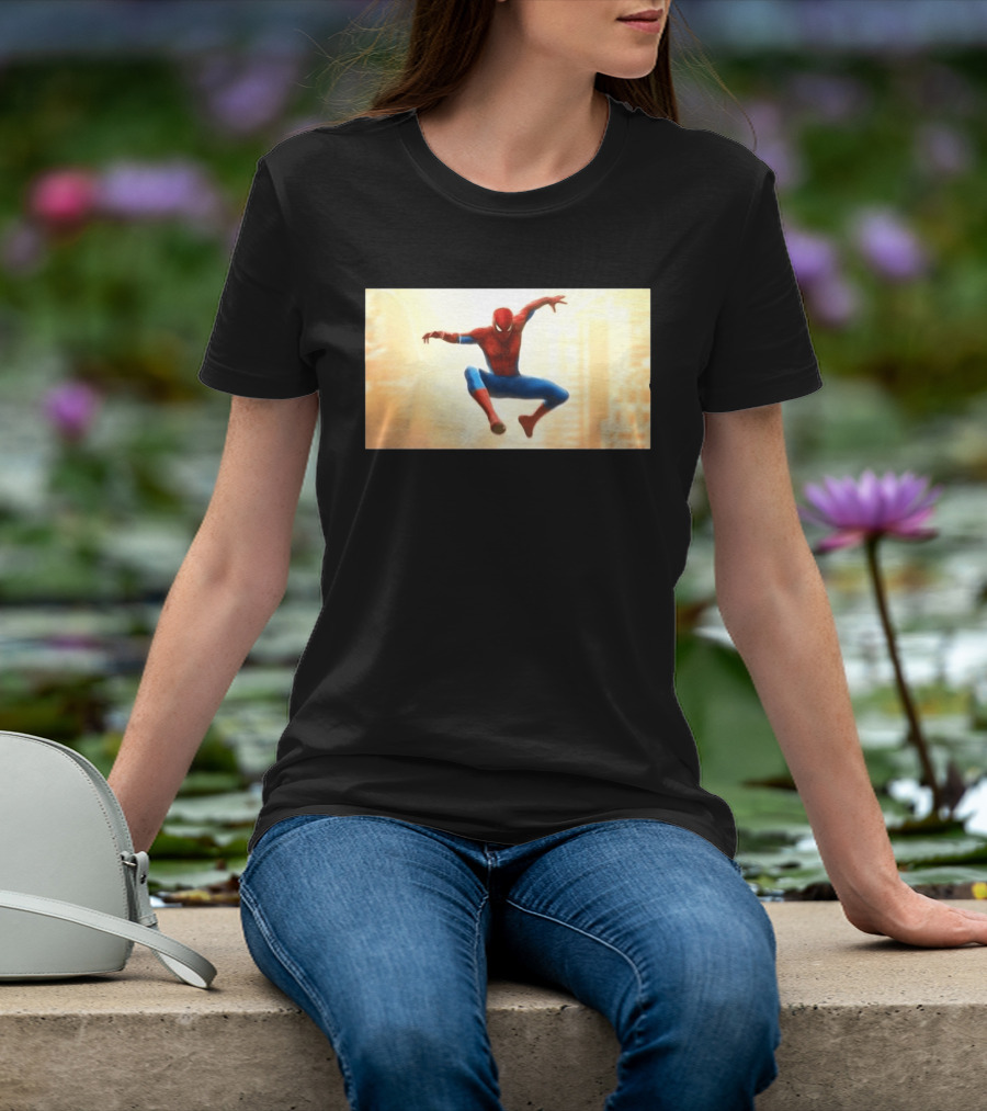 Spider Man Brand New Day July 2026 Jumping Action Pose Classic Suit T-Shirt