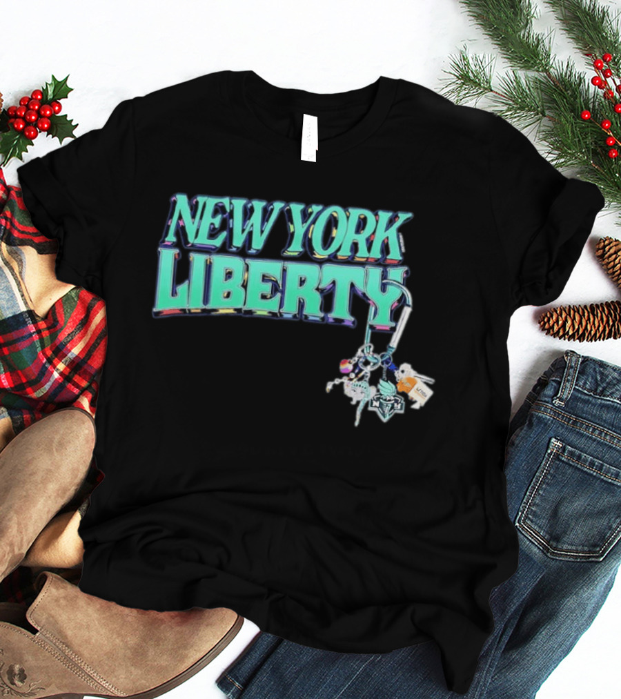 New York Liberty Carabiner Pride Keychain Accessories T-Shirt