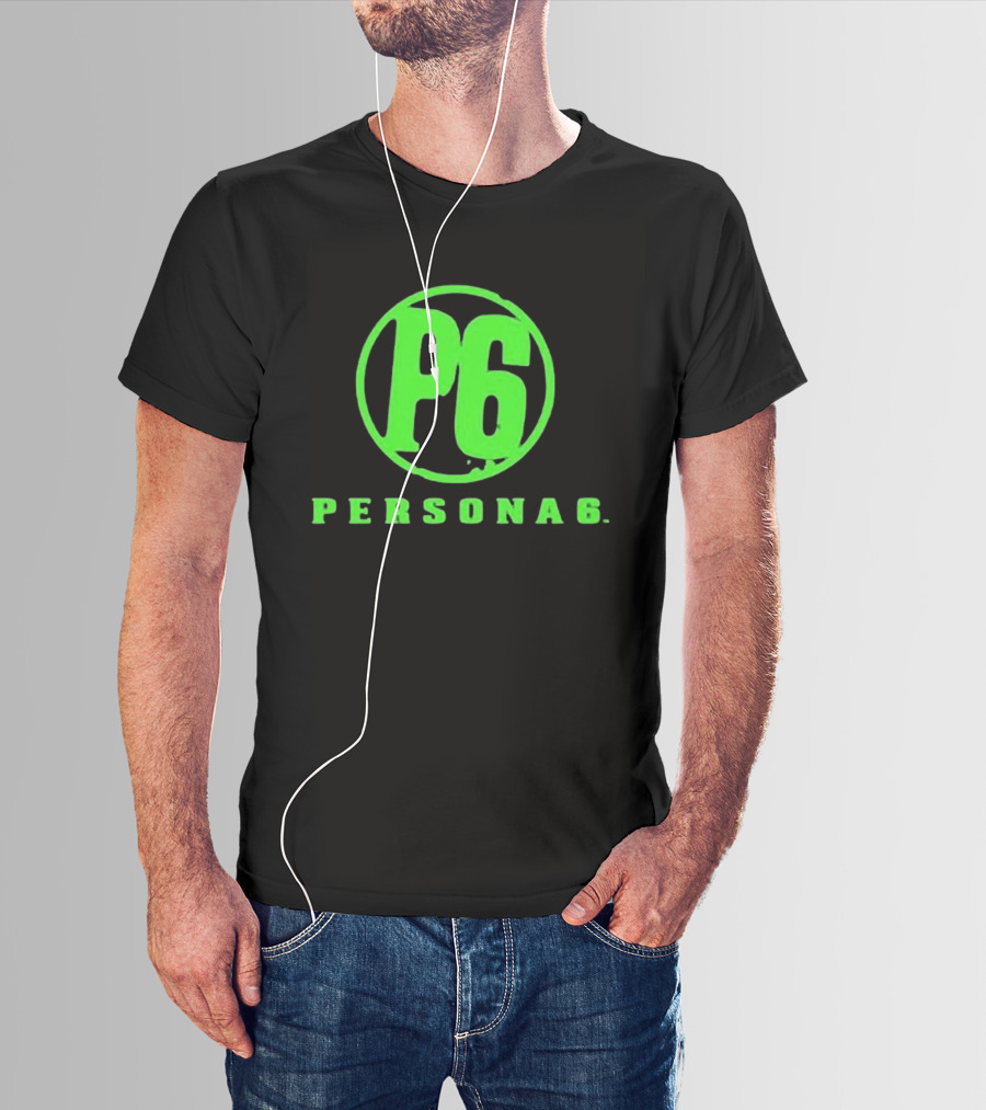 Persona 6 P6 Green Logo Commemorative T-Shirt