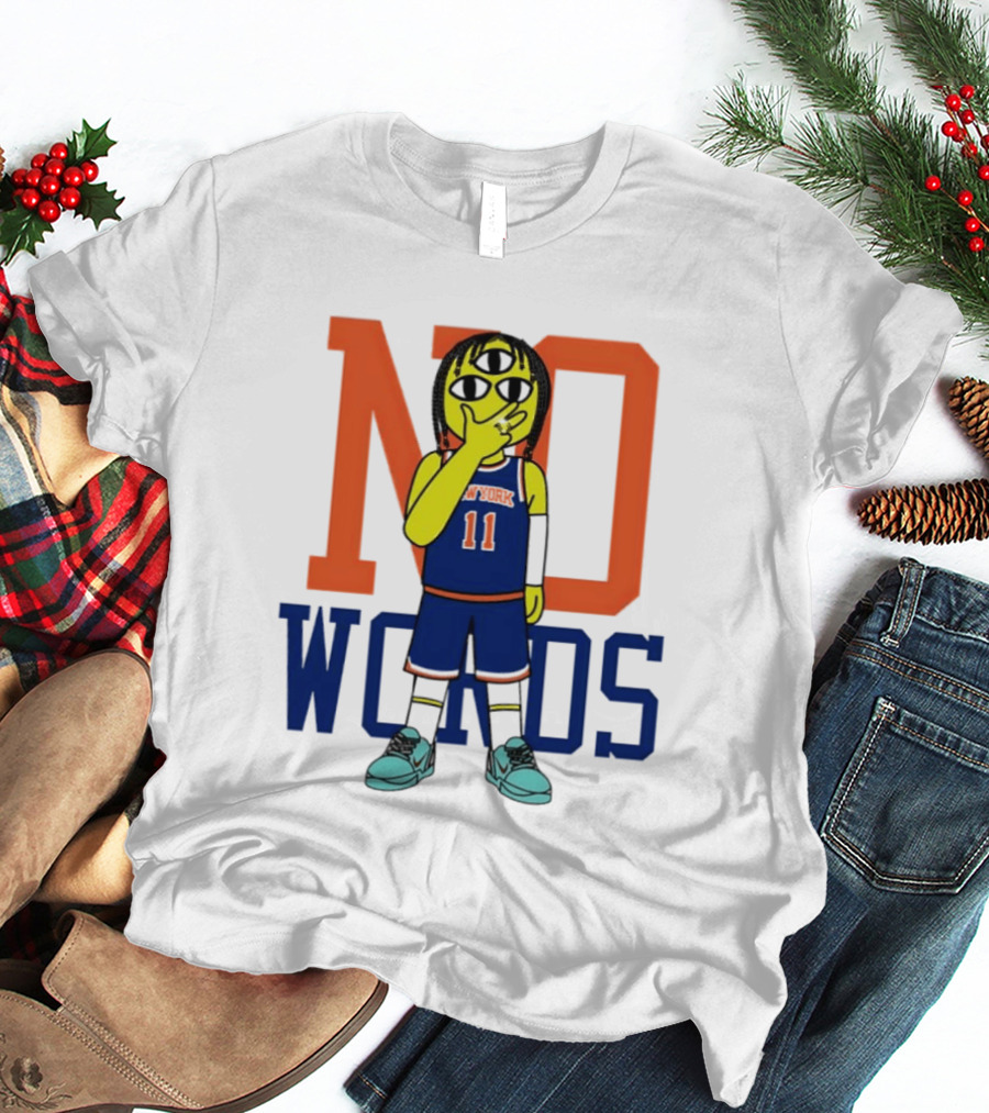 Jalen Brunson New York Knicks No Words Three Eyed Cartoon T-Shirt