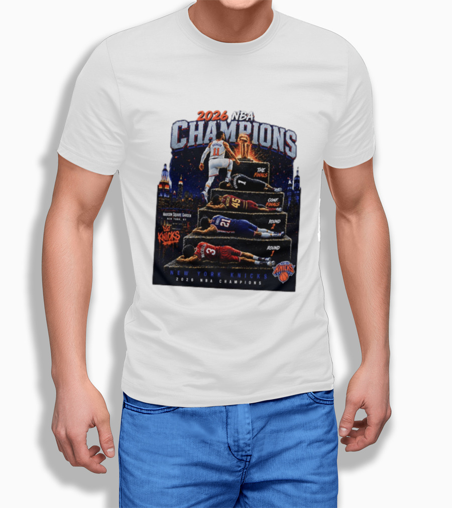 2026 NBA Champions New York Knicks Jalen Brunson Road To Glory T-Shirt