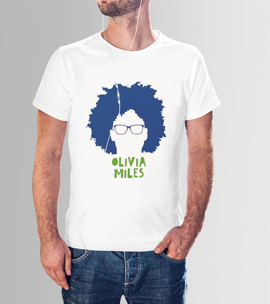 Olivia Miles Minnesota Lynx Fan Tribute Blue Afro Glasses T-Shirt