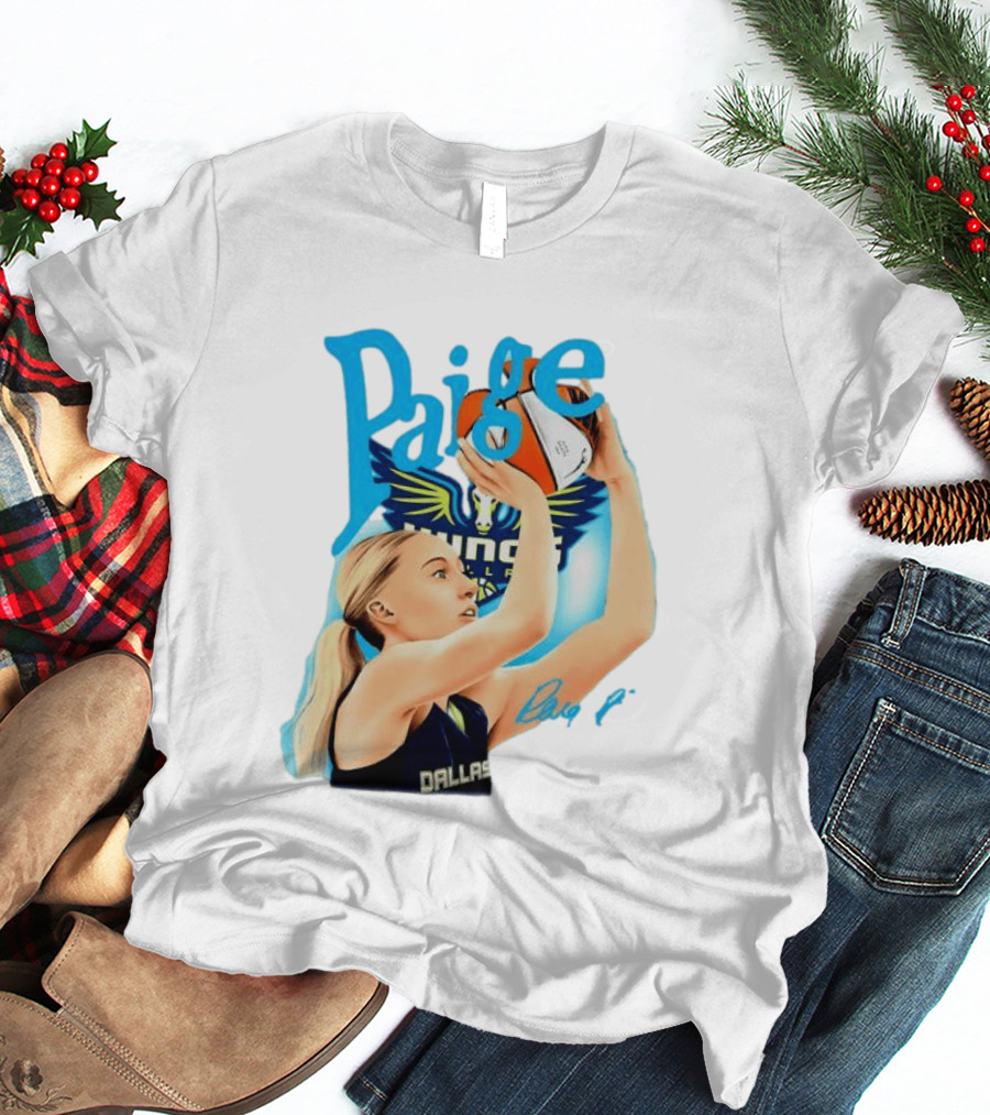 Paige Bueckers Dallas Wings Basketball WNBA Player T-Shirt