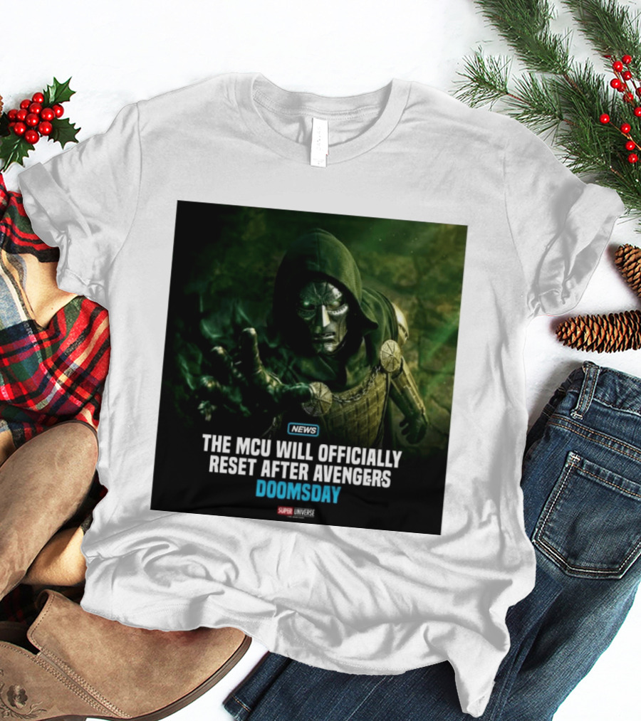 Avengers Doomsday MCU Reset Announcement Super Universe News T-Shirt