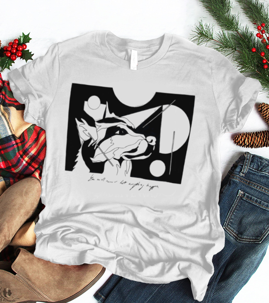 Wolf You Will Never Let Anything Happen Abstract Art Geometric Shapes T-Shirt