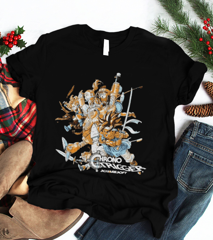 Crono Marle Lucca Robo Frog Ayla Magus Chrono Trigger Squaresoft Characters T-Shirt