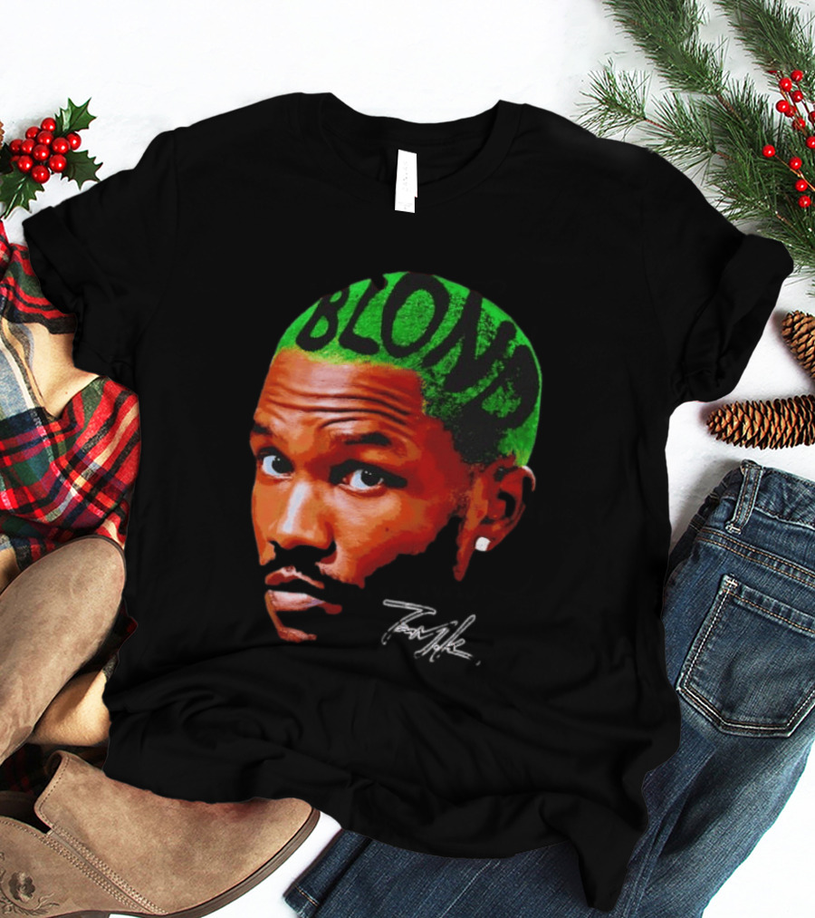 Frank Ocean Blond Album Cover Green Hair R&B Music T-Shirt