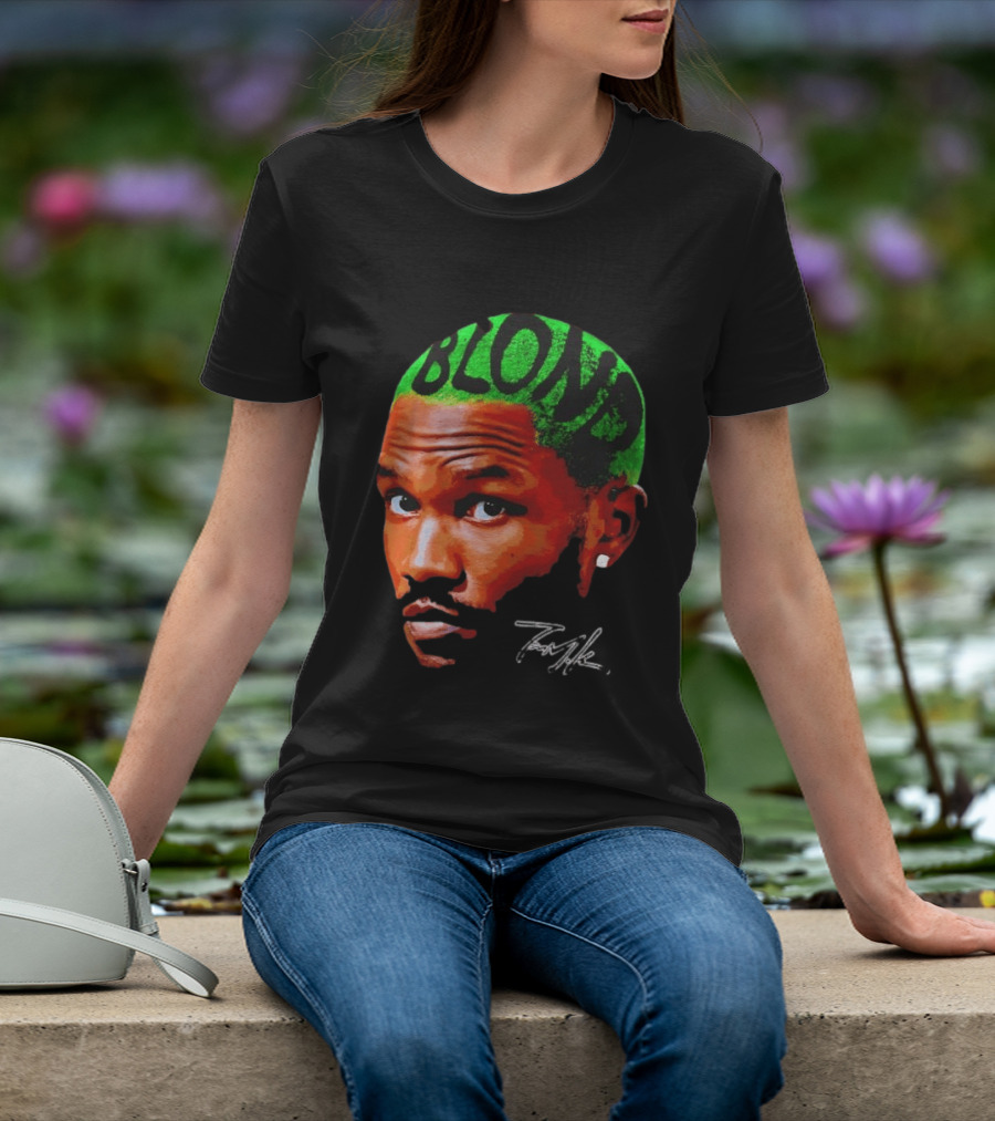 Frank Ocean Blond Album Cover Green Hair R&B Music T-Shirt