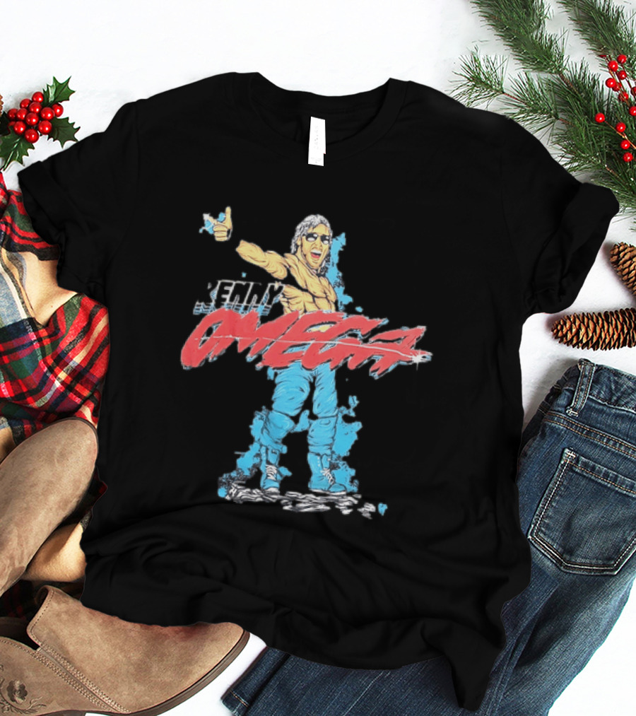 Kenny Omega Pro Wrestling Illustration With Omega Splash T-Shirt