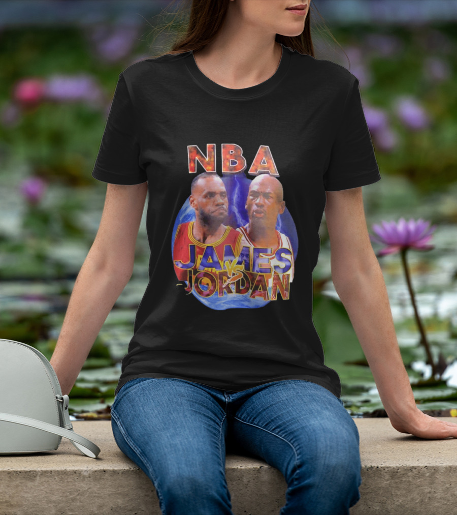 NBA LeBron James Vs Michael Jordan Cleveland Cavaliers Chicago Bulls T-Shirt