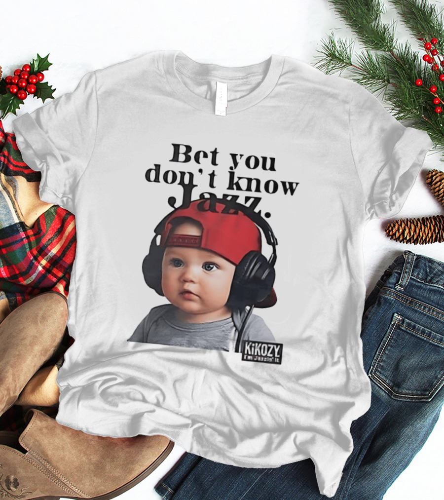 Bet You Don't Know Jazz Baby Headphones Red Cap KiKozy T-Shirt
