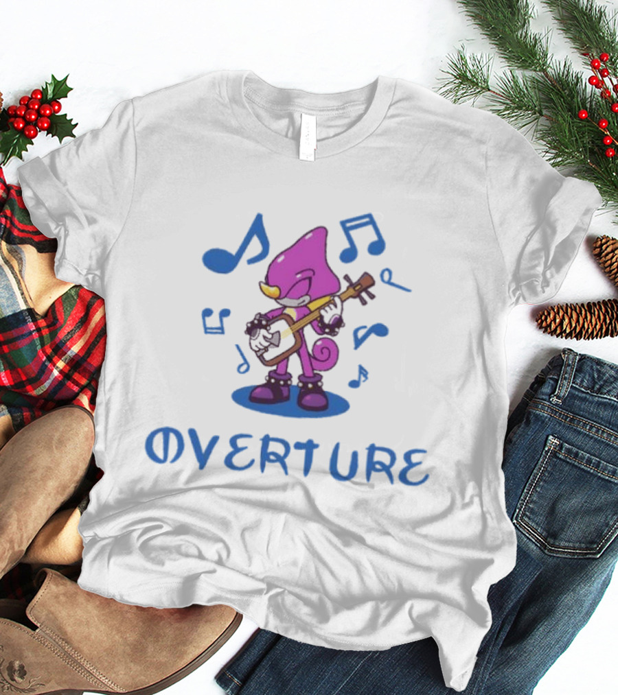 Espio The Chameleon Overture Music And Sonic The Hedgehog Notes T-Shirt