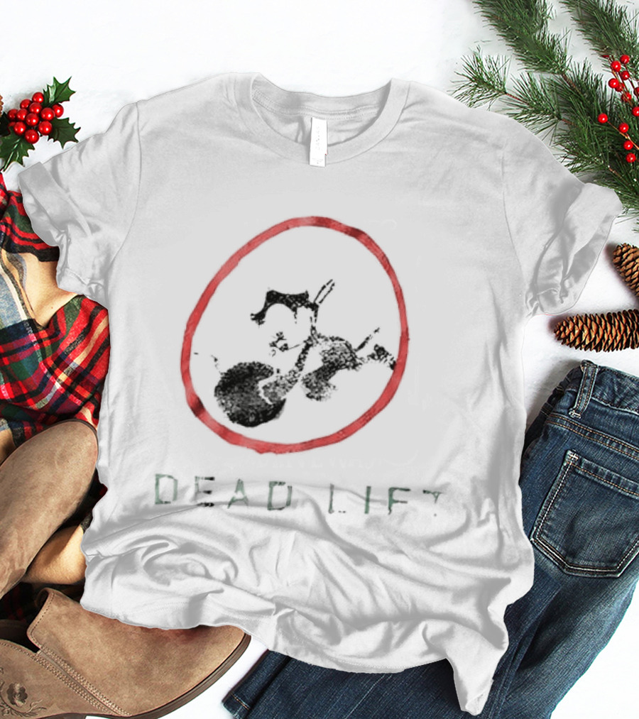 Felix The Cat Dead Lift Red Circle Weightlifting T-Shirt
