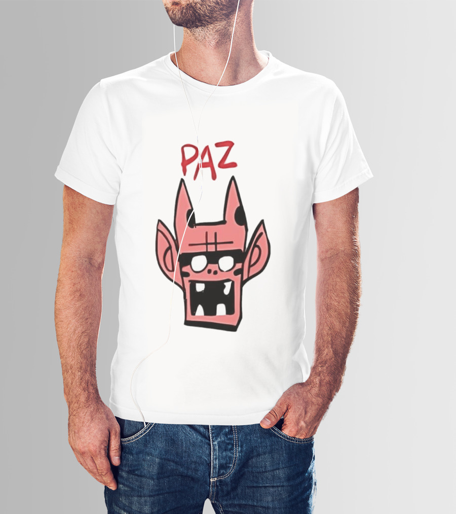 Gorillaz Paz Cartoon Character Face T-Shirt