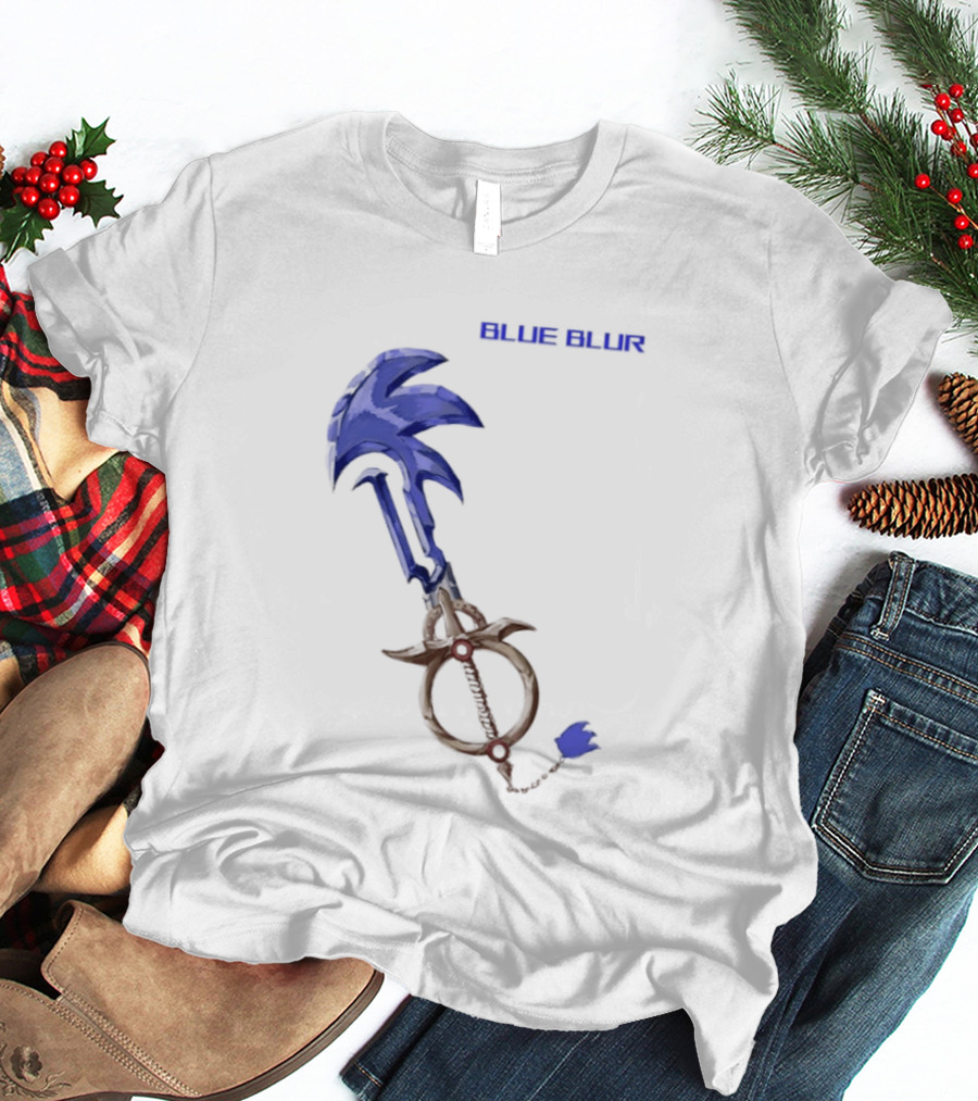 The Hedgehog Keyblade Blue Blur Sonic T-Shirt