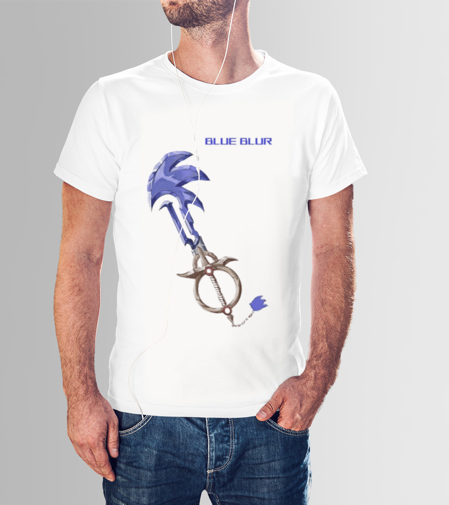 The Hedgehog Keyblade Blue Blur Sonic T-Shirt