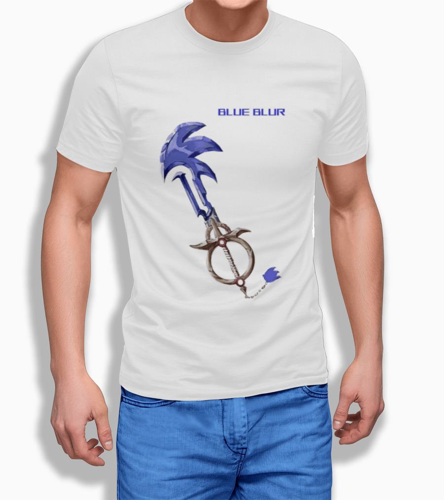 The Hedgehog Keyblade Blue Blur Sonic T-Shirt