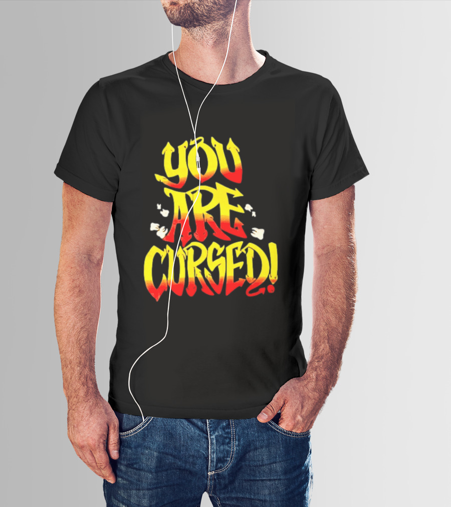 Danhausen You Are Cursed Bold Graffiti T-Shirt