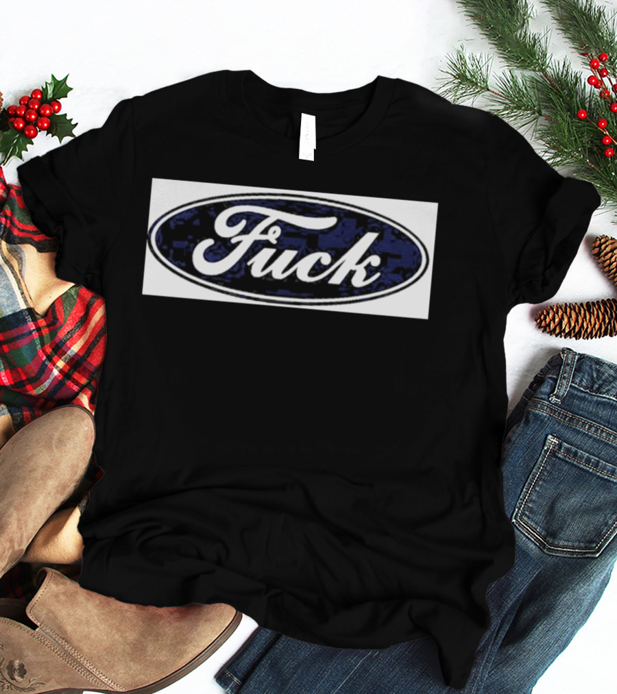 Oval Emblem With Cursive T-Shirt