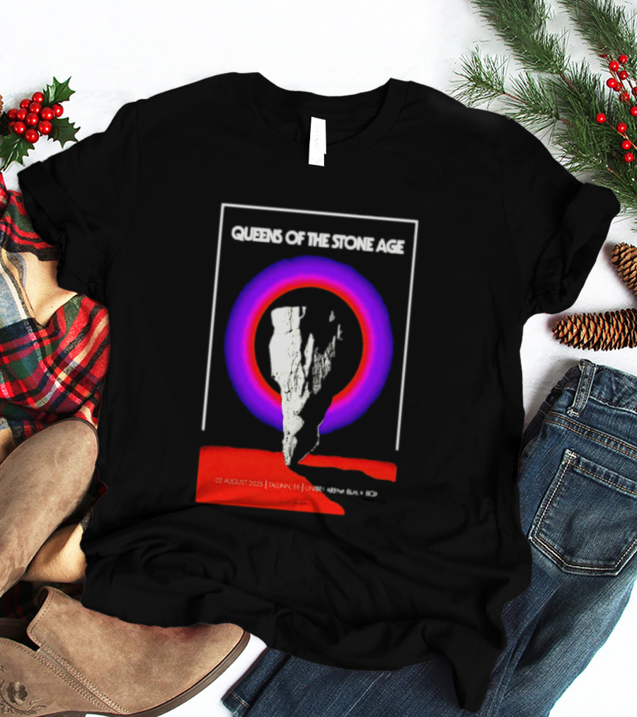 Queens Of The Stone Age 02 August 2025 Tallinn EE LHF Studio 47 Vintage Circle T-Shirt
