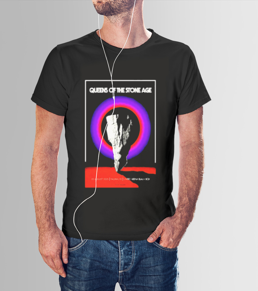 Queens Of The Stone Age 02 August 2025 Tallinn EE LHF Studio 47 Vintage Circle T-Shirt