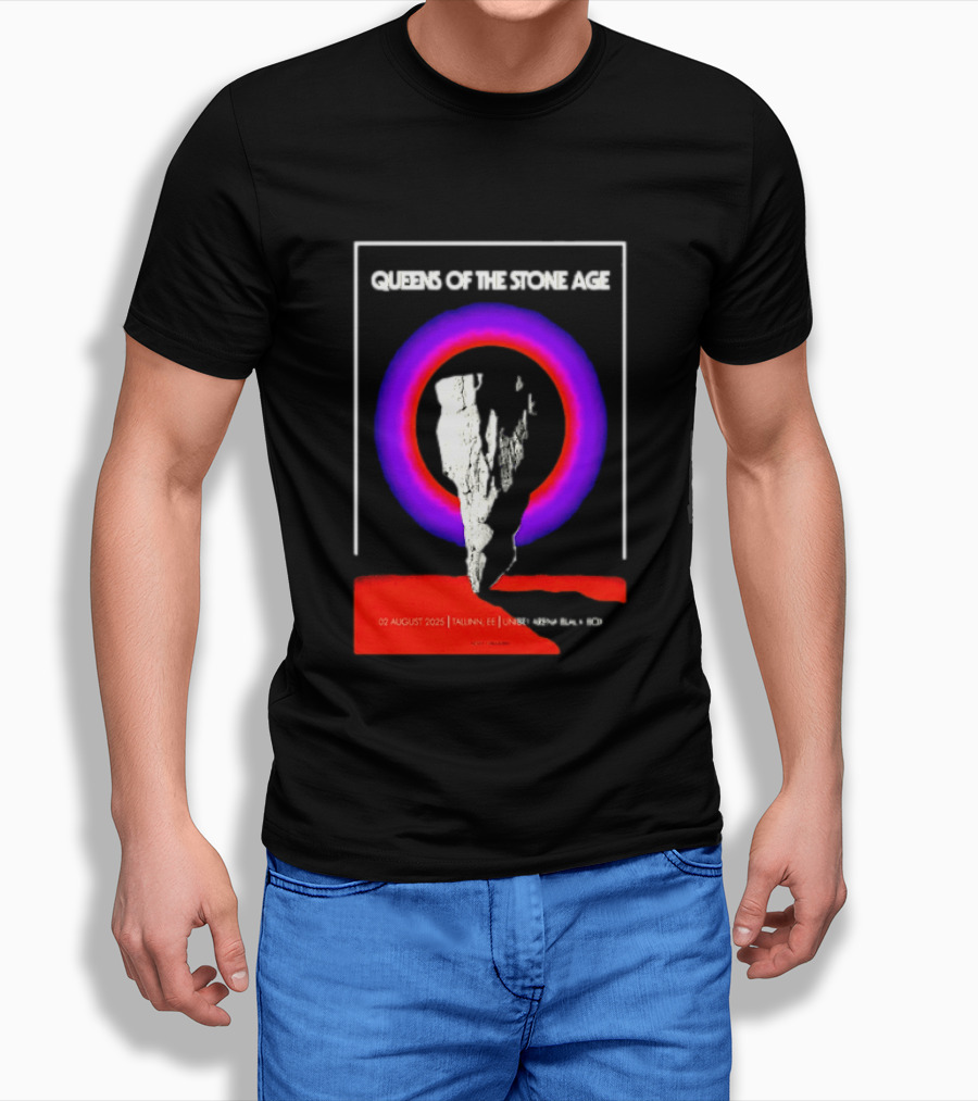 Queens Of The Stone Age 02 August 2025 Tallinn EE LHF Studio 47 Vintage Circle T-Shirt