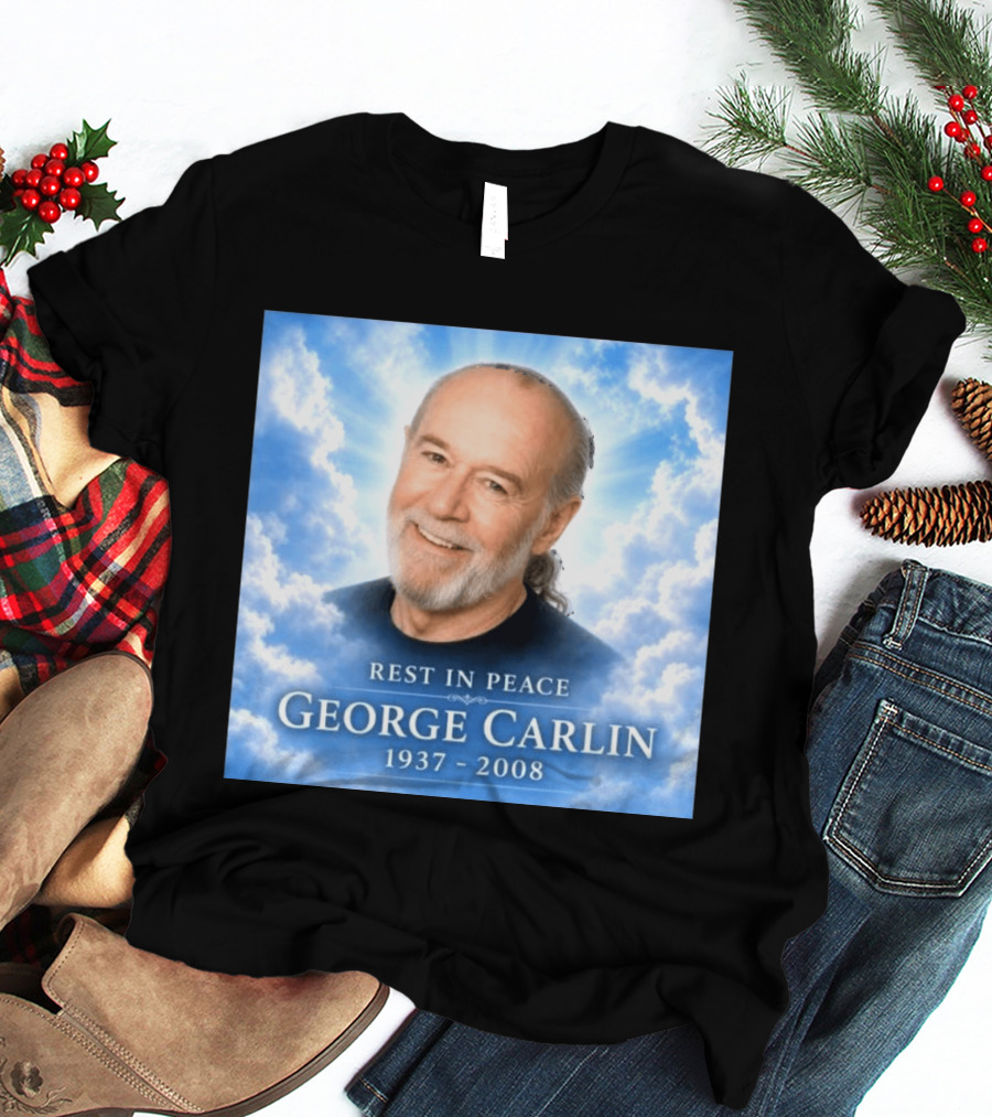 Rest In Peace George Carlin 1937 2008 Memorial T-Shirt