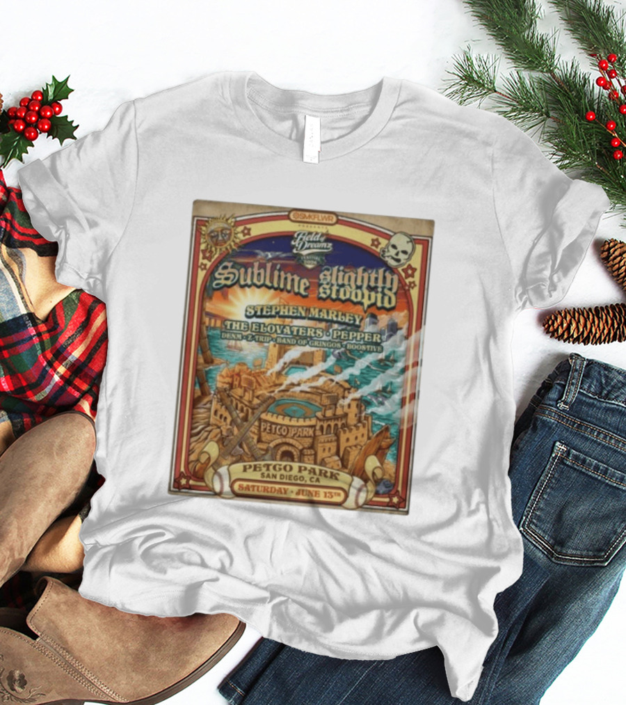 Sublime Slightly Stoopid Stephen Marley At Field Of Dreams Festival Petco Park Saturday June 13Th 2026 T-Shirt