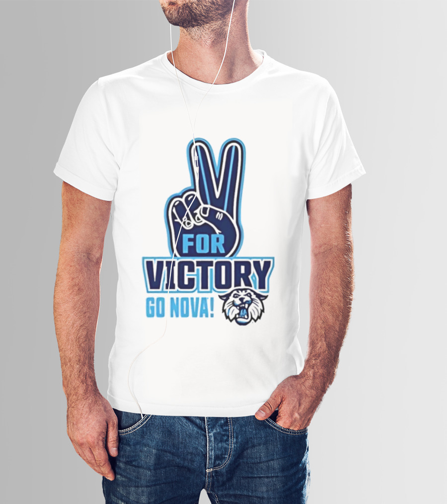 V For Victory Go Nova Wildcat T-Shirt