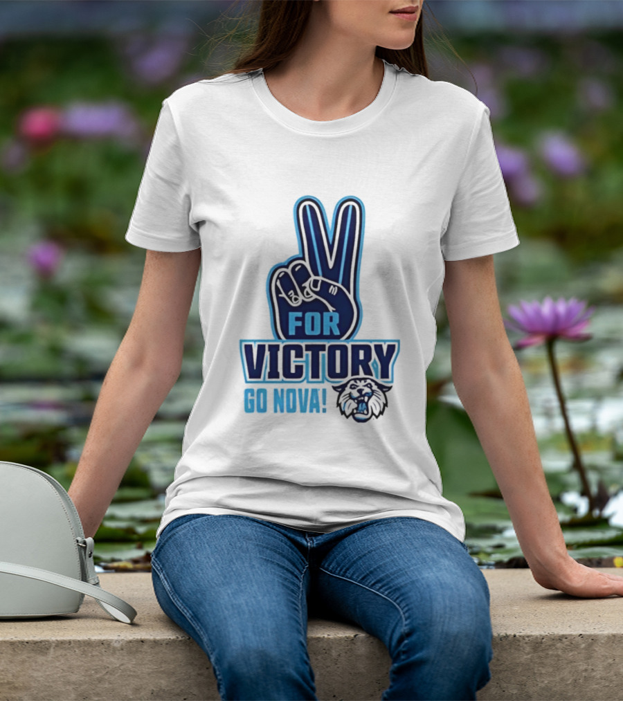 V For Victory Go Nova Wildcat T-Shirt