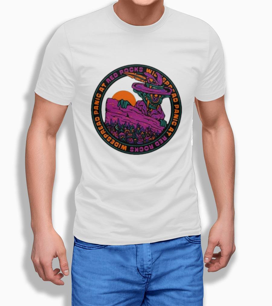 Widespread Panic At Red Rocks June 26 28 2026 Event Psychedelic Goblin T-Shirt