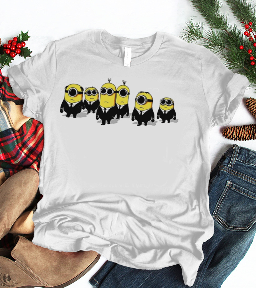 Minions Men In Black Movie Crossover Characters T-Shirt