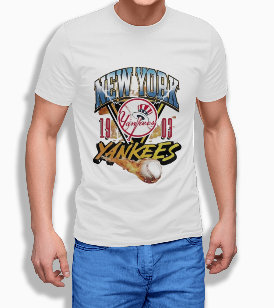 New York Yankees 1903 Fireball Baseball Yankees T-Shirt