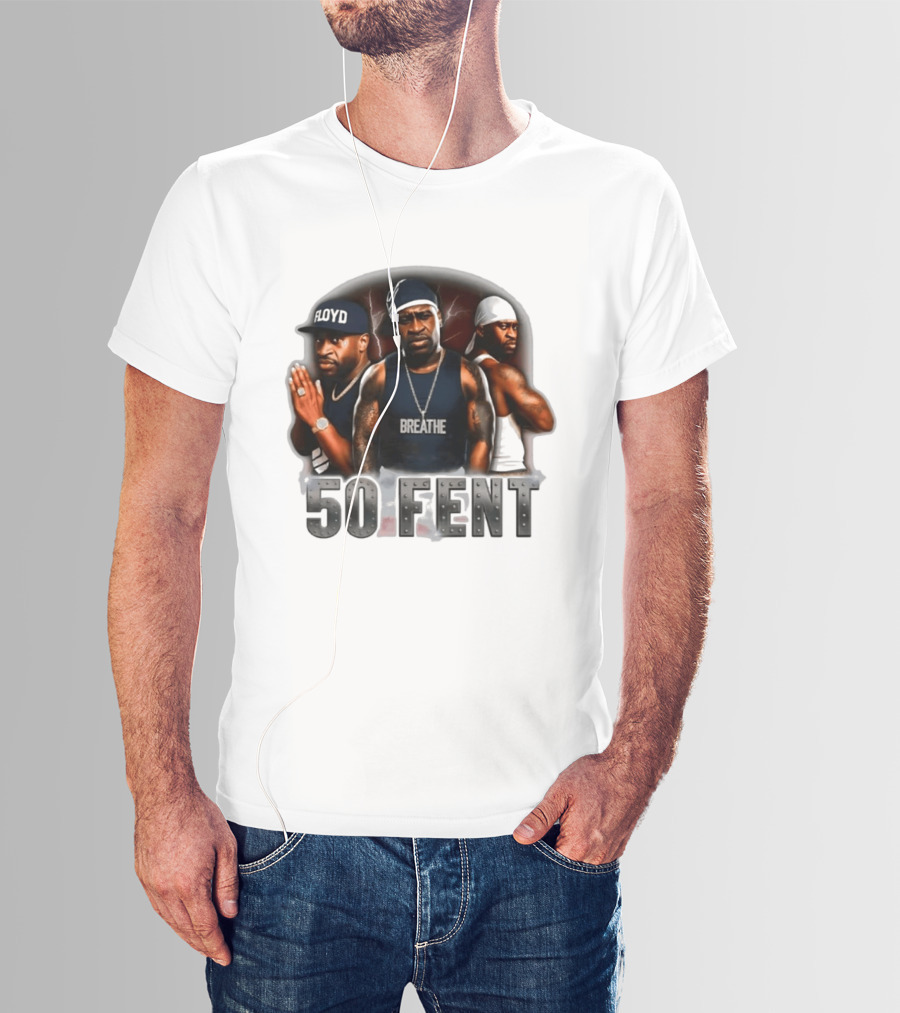 Original 50 Fent George Floyd Breathe 50 Cent T-Shirt