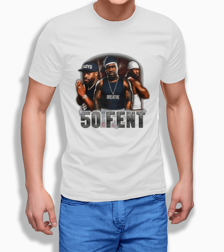 Original 50 Fent George Floyd Breathe 50 Cent T-Shirt