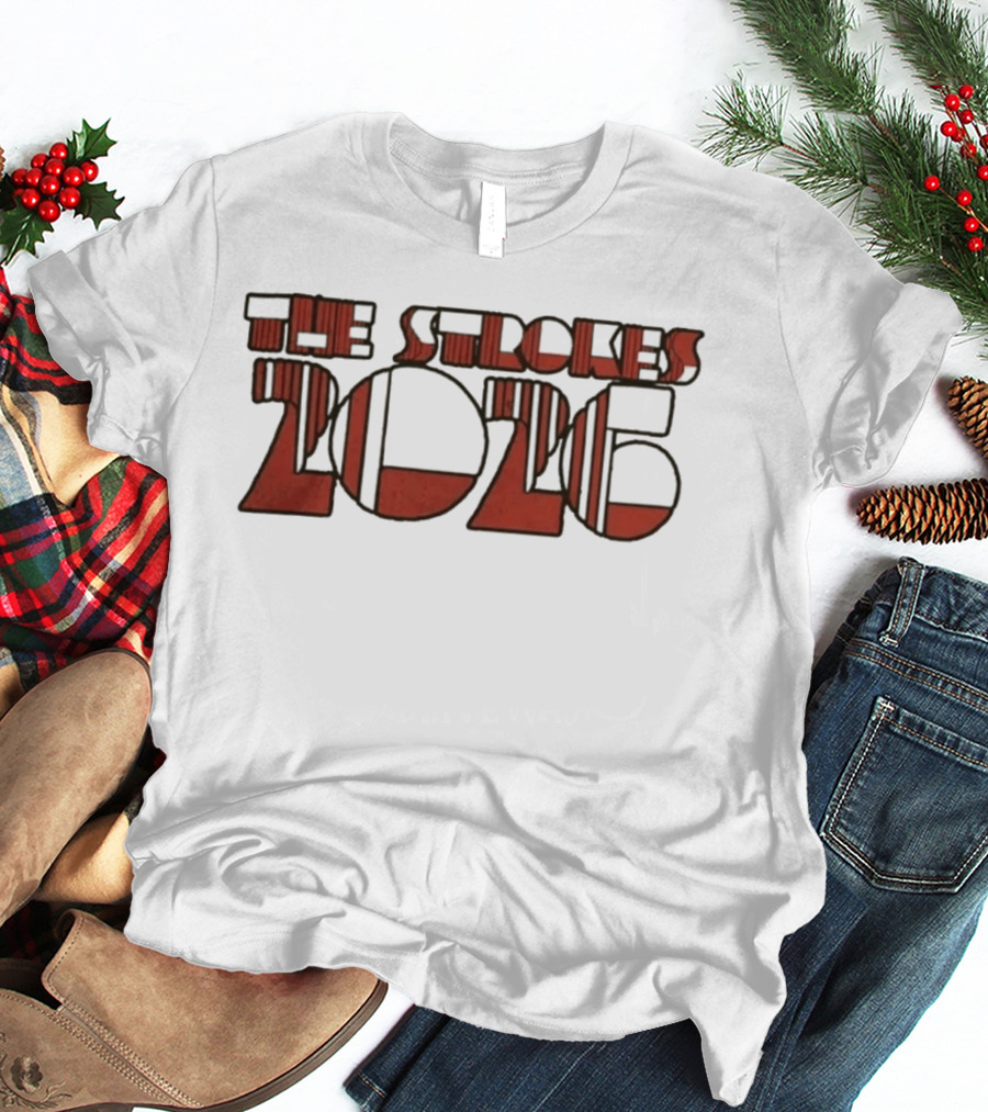 The Strokes 2026 Tour Vintage Red T-Shirt