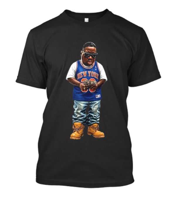 Biggie Notorious B.I.G. New York Knicks NBA Basketball Fashion T-Shirt