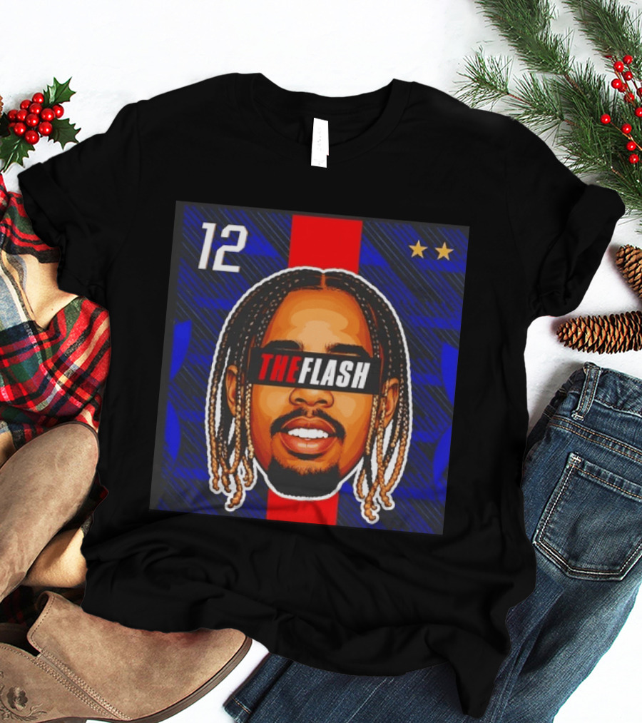 Bradley Barcola The Flash Big Head 12 France National Football Team Stars T-Shirt